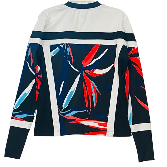 Tail Activewear Jacket Golf Tennis Black Red Tropical Full Zip Pockets - Picture 7 of 12